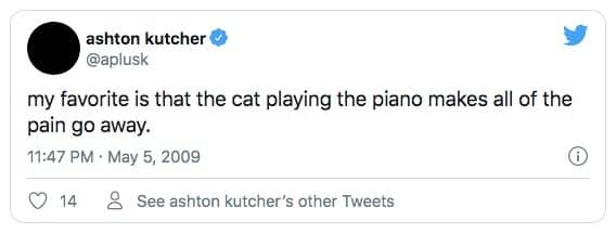 Ashton Kutcher's Tweet