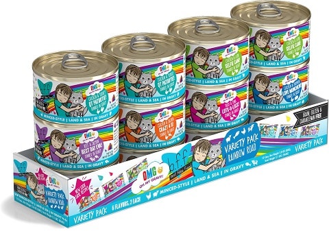 BFF OMG Rainbow Road Variety Pack Grain-Free Canned Cat Food
