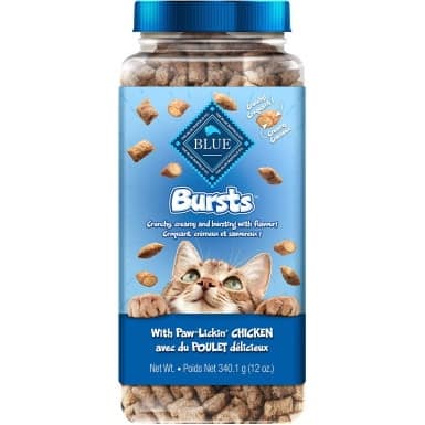 Blue Buffalo Bursts with Paw-Licken Chicken Cat Treats