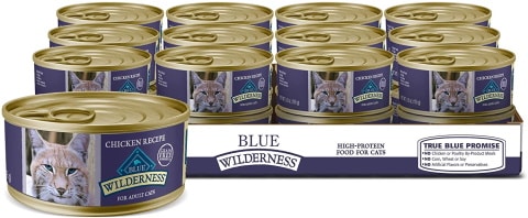 Blue Buffalo Wilderness Adult Grain Free Chicken Pate Wet Cat Food