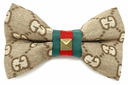 Boujee Cat Monogram Bow Tie