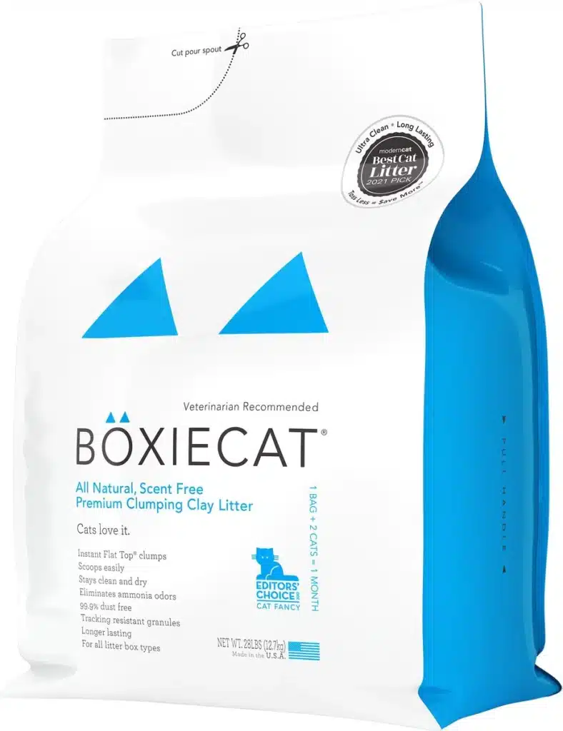 Boxiecat Premium Unscented Clumping Clay Cat Litter