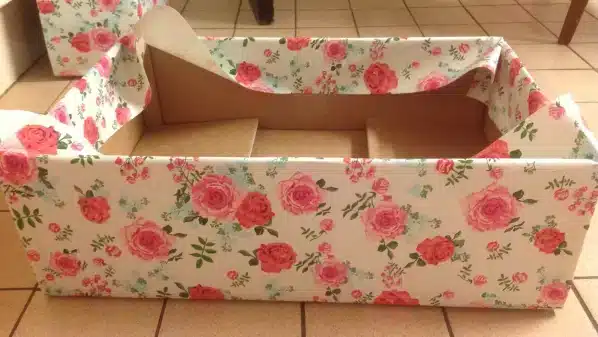 Cardboard Bed Storage Container by crafter in the attic