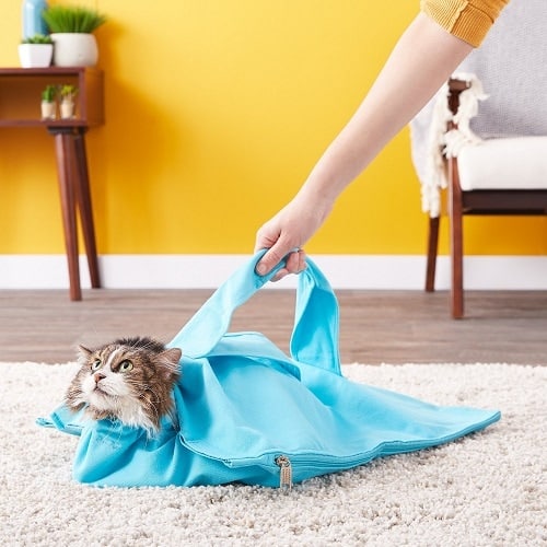 Cat-in-the-bag E-Z-Zip Cat Carrier Bag_Light Blue
