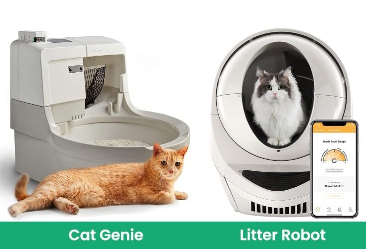 cat genie vs litter robot