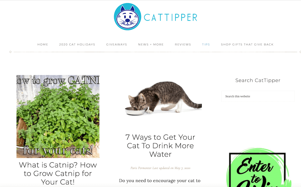 CatTipper cat blog