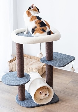 Catry Felt Cat Tree & Tunnel