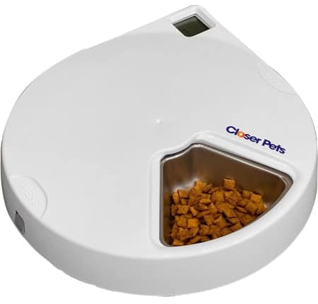 Closer Pets Five-meal Automatic Cat & Dog Feeder with Digital Timer