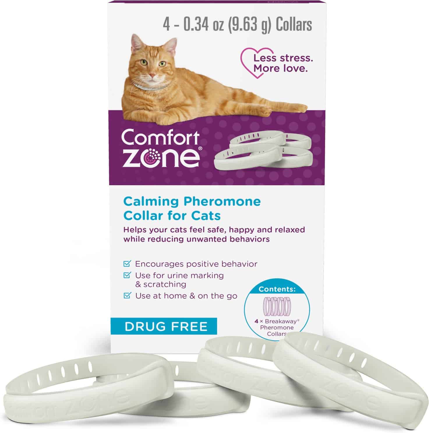 Comfort Zone Calming Pheromone Breakaway Cat Collar