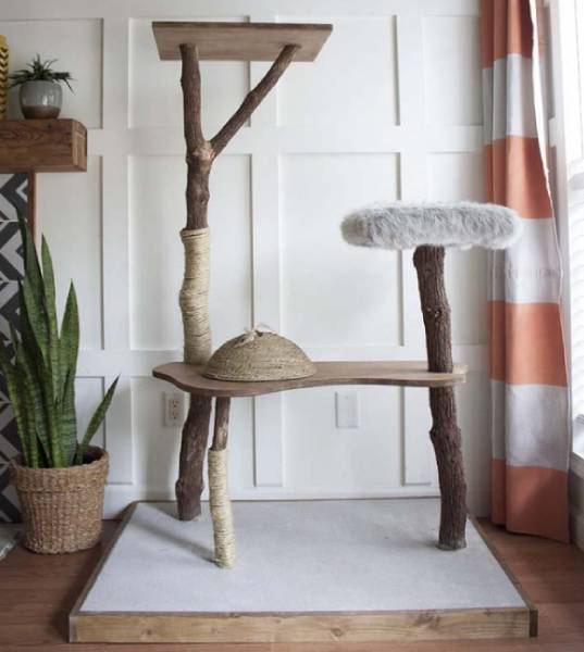 DIY CAT TREE PLAY TOWER