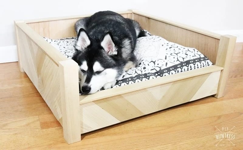 DIY Custom Wooden Dog Bed