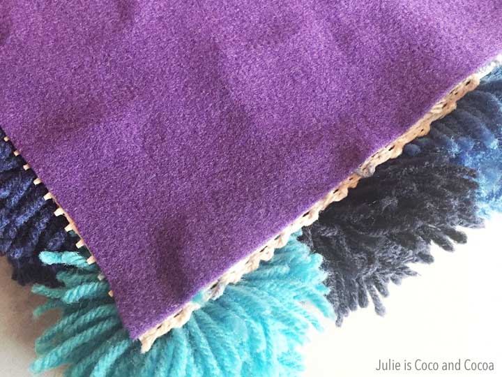 DIY Pom Pom Cat Bed by Julie Measures