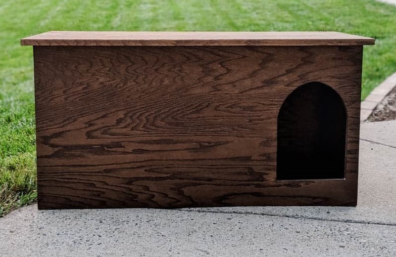 DIY cat litter box enclosure