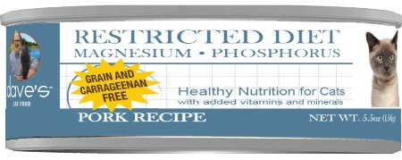 Dave’s Pet Food Restricted Diet Magnesium & Phosphorus Grain-Free Pork Recipe
