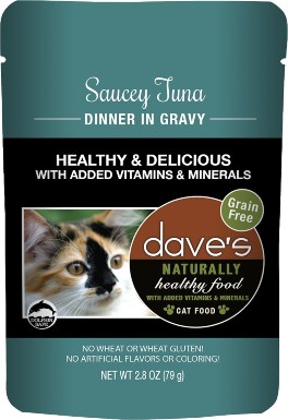 Dave’s Pet Food Saucey Tuna Dinner in Gravy Grain-Free Wet Cat Food