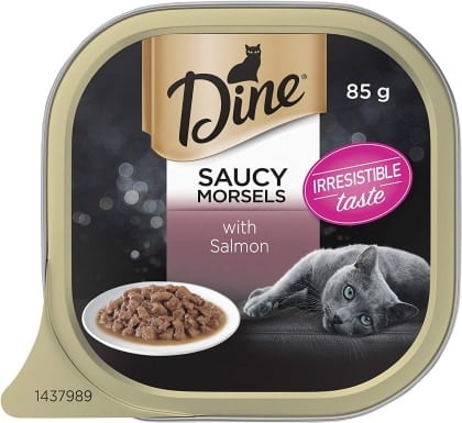 Dine Saucy Morsels With Salmon Wet Cat Food