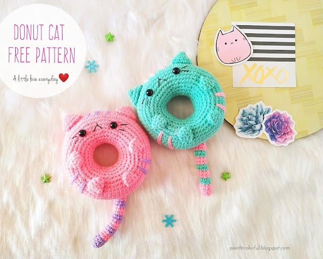 Donut Cat Plushie by A Little Love Every Day