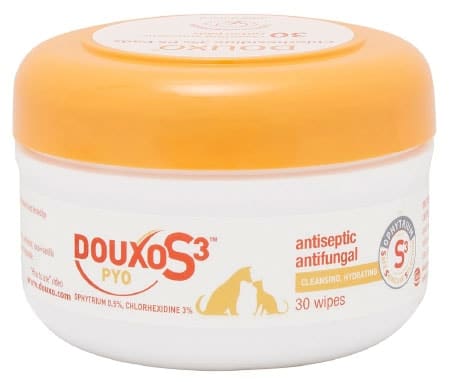 Douxo S3 PYO Antiseptic Antifungal Chlorhexidine Dog & Cat Wipes