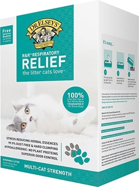 Dr. Elsey's Precious Cat Respiratory Relief Unscented Clumping Clay Cat Litter