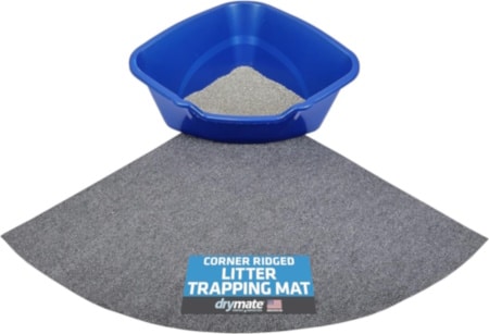 Drymate Corner Cat Litter Trapping Mat
