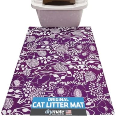 Gorilla Grip Original Premium Durable Multiple Cat Litter Mat, Water  Resistant, Traps Litter from Box and Cats, Scatter Control, Soft on Kitty  Paws, Half Circle, Light Purple 