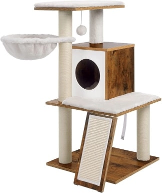 FEANDREA Cat Tree, Modern Cat Tower