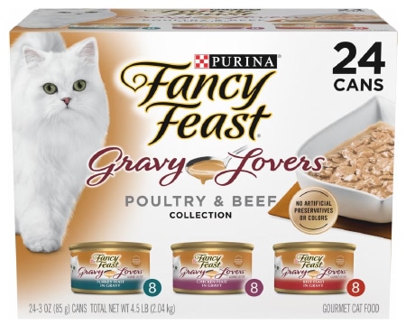 Fancy Feast Gravy Lovers Poultry & Beef Feast Variety Pack Canned Cat Food