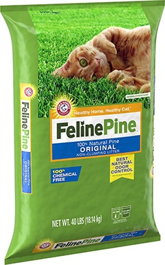 Feline Pine Unscented Non-Clumping Wood Cat Litter