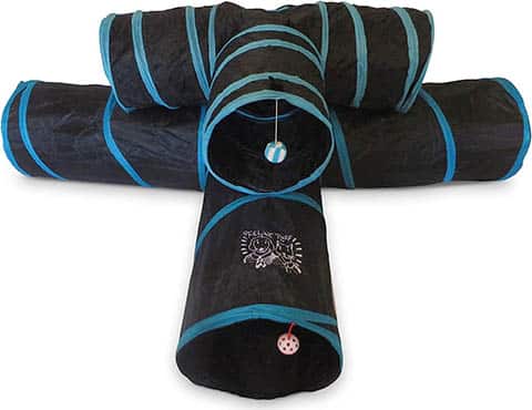 Feline Ruff 12” Premium 3-Way Collapsible Tunnel Cat Toy