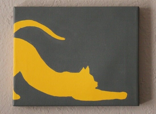 Feline Silhouette Painting by Dream a Little Bigger