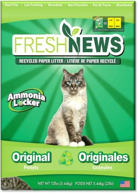 Fresh News Unscented Non-Clumping Paper Cat Litter