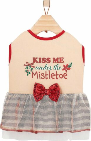 Frisco Kiss Me Under the Mistletoe Dog & Cat Dress