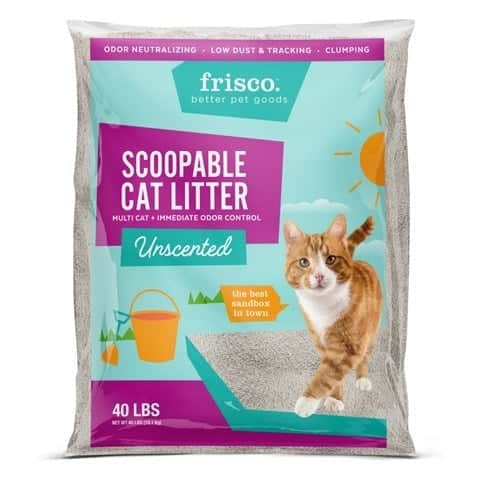 Frisco Multi-Cat Unscented Clumping Cat Litter