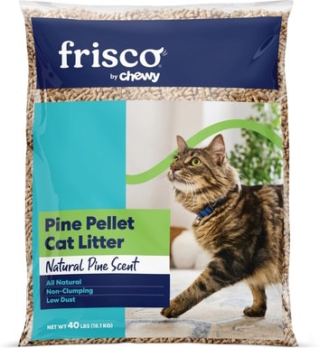 Frisco Pine Pellet Unscented Non-Clumping Wood Cat Litter