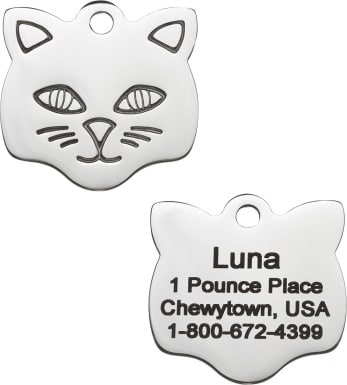 Frisco Stainless Steel Personalized Cat ID Tag
