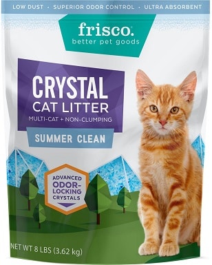 Frisco Summer Clean Scented Non-clumping Crystal Cat Litter