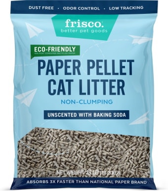 Frisco Unscented Non-Clumping Recycled Paper Cat Litter