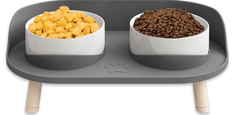 FurryDrot Elevated Cat Food Bowls