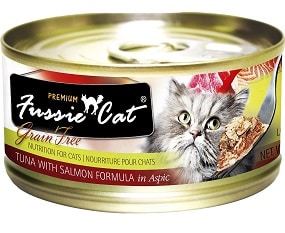 Fussie Cat Premium Tuna with Salmon Formula in Aspic Grain-Free Canned Cat Food