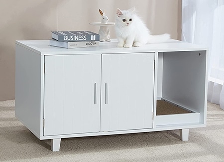 GTQuality Cat Washroom Cat Litter Storage Bench