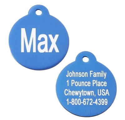 GoTags Anodized Aluminum Personalized ID Tag