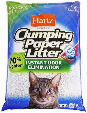 HARTZ Recycled Clumping Paper Cat Litter