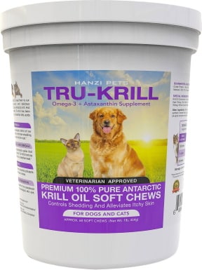 Hanzi Pets Tru-Krill Antarctic Krill Oil Omega-3