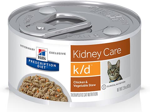 Hill's Prescription Diet k:d Kidney Care Chicken & Vegetable Stew Canned Cat Food