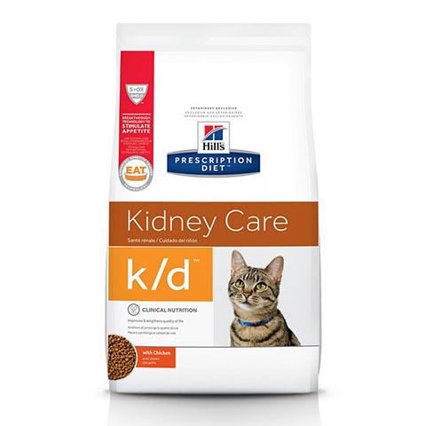 Hill's Prescription Diet k:d Kidney Care with Chicken Dry Cat Food