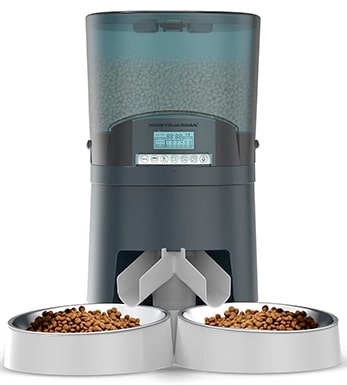 HoneyGuaridan Automatic Cat Feeder for Two