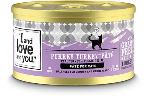 I and Love and You Purrky Turkey Pate Grain-Free Canned Cat Food