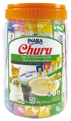 Inaba Churu Tuna & Chicken Puree Variety Pack Grain-Free Lickable Cat Treat