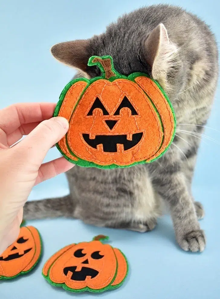 Jack-O-Lantern Catnip Toy from Dream a Little Bigger