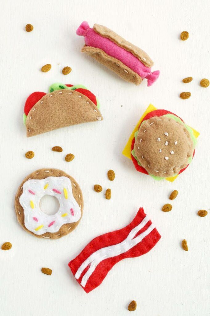 Junk Food Cat Toys by A Beautiful Mess